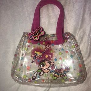 Power puff transparent bag